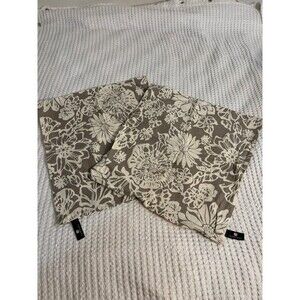 Throw Pillow covers taupe and cream